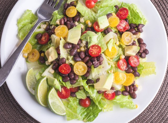 Salad with beans tomatoes