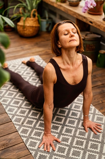 yoga pose for aging