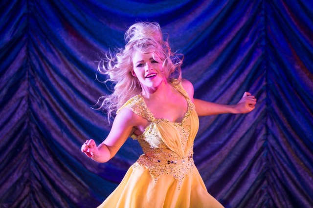 witney carson dancing in yellow dress