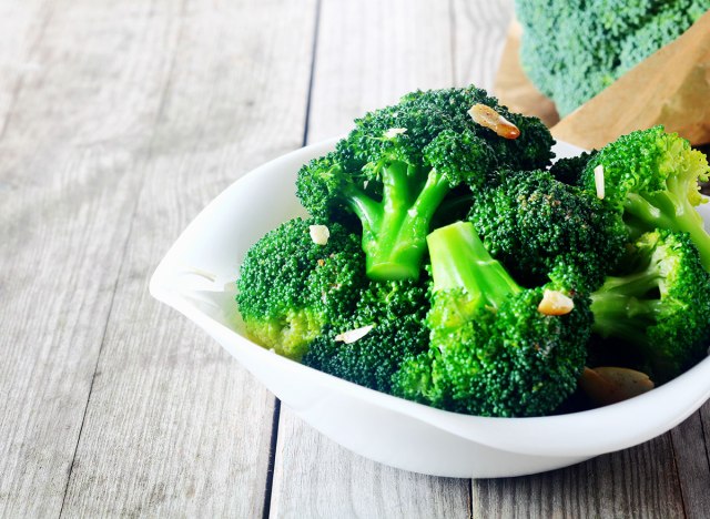 steamed broccoli