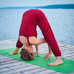 morning yoga pose