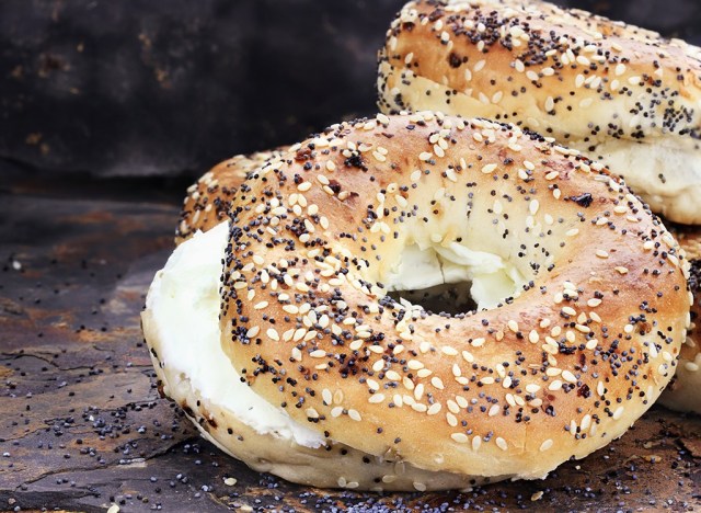 bagel and cream cheese