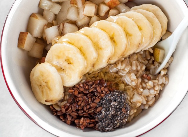 Oatmeal banana flax chia