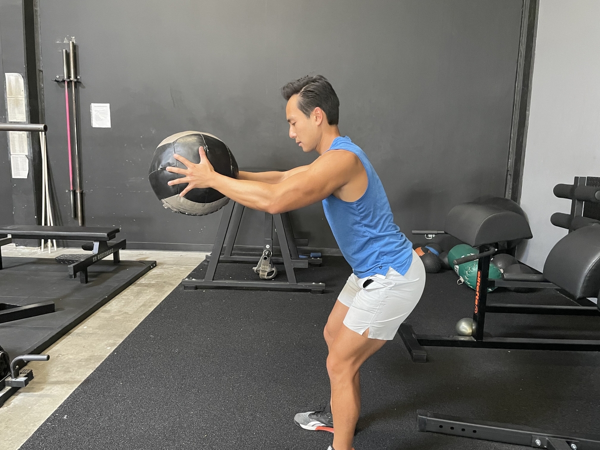 medicine ball slams