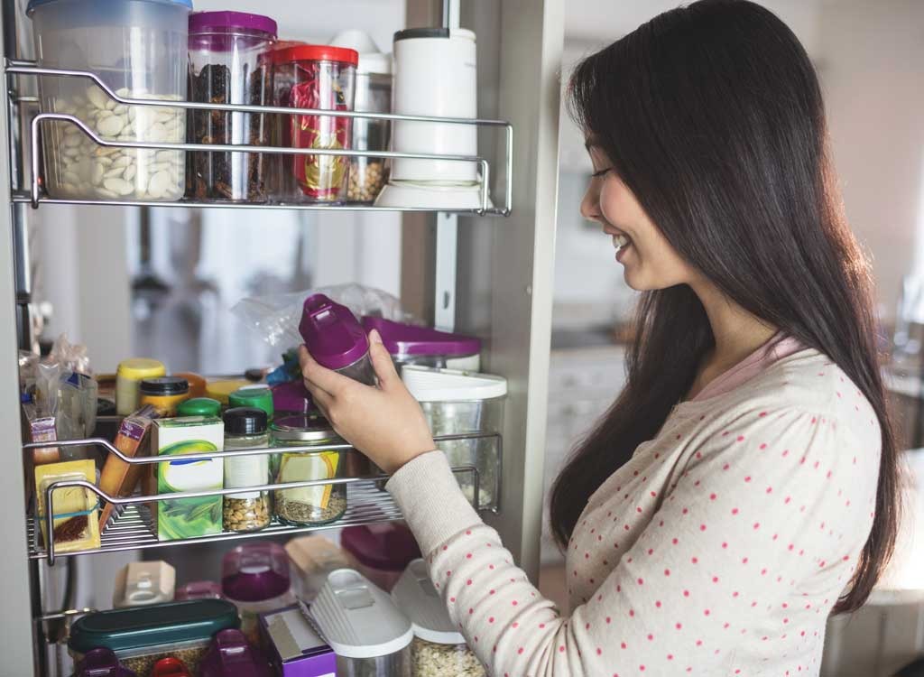 pantry and woman