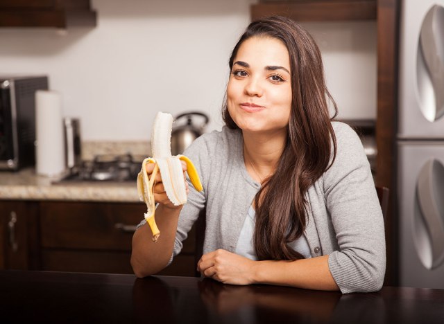 chewing banana