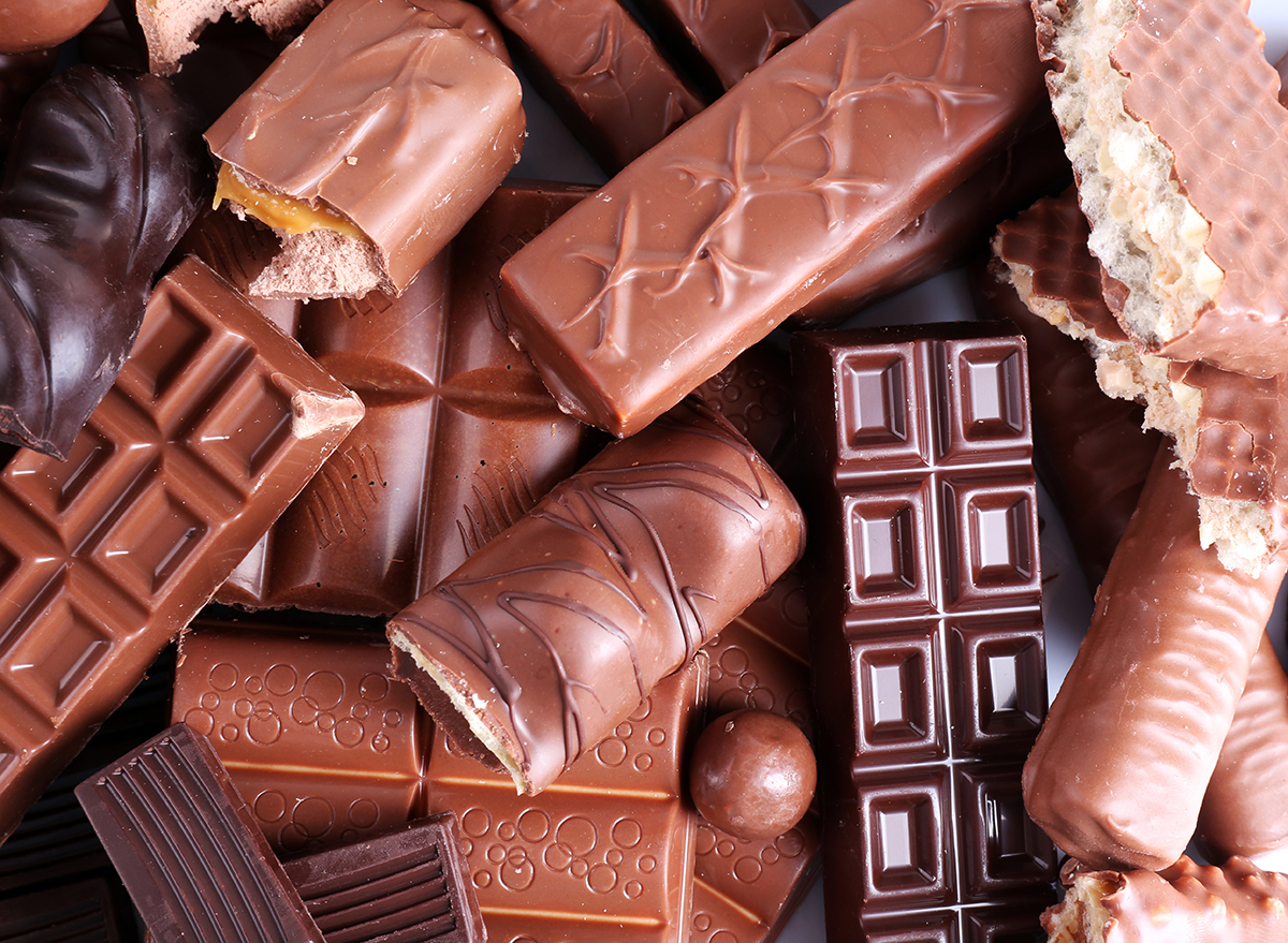 mix of chocolate bars on table