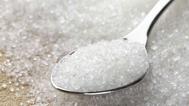 Sugar in spoon