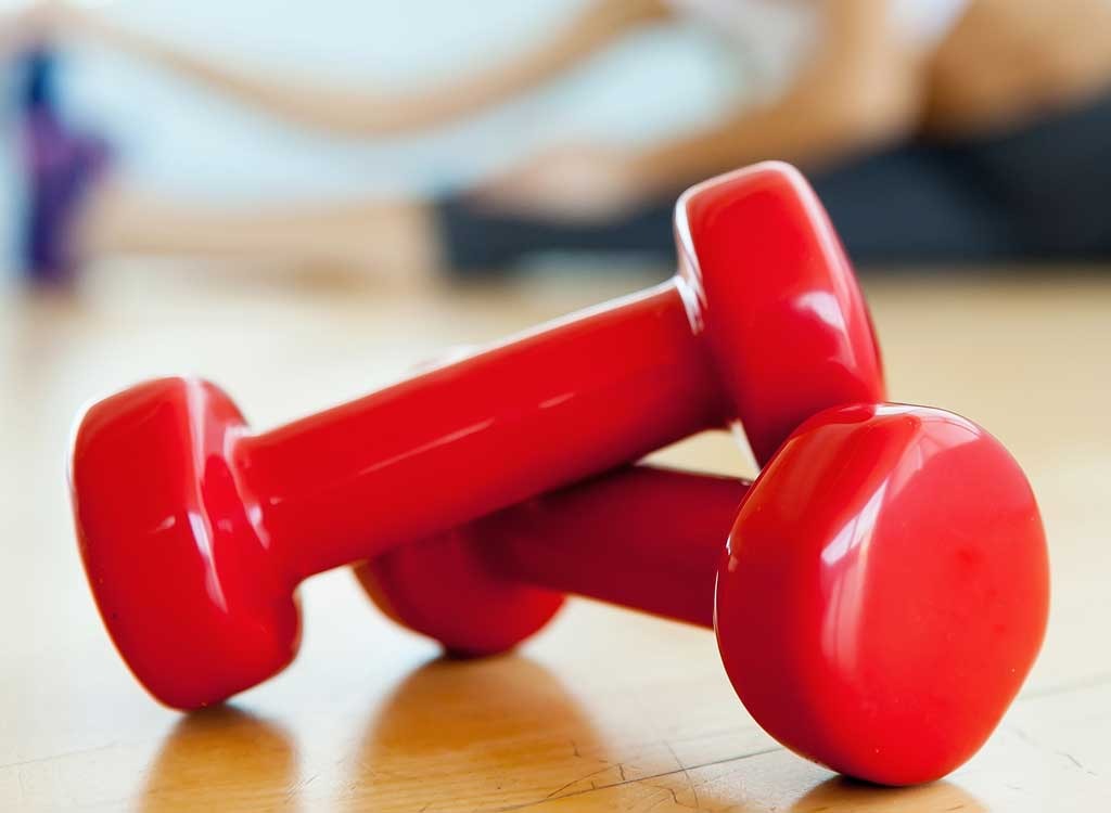 Set of dumbbells