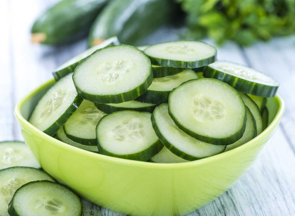 Cucumber slices