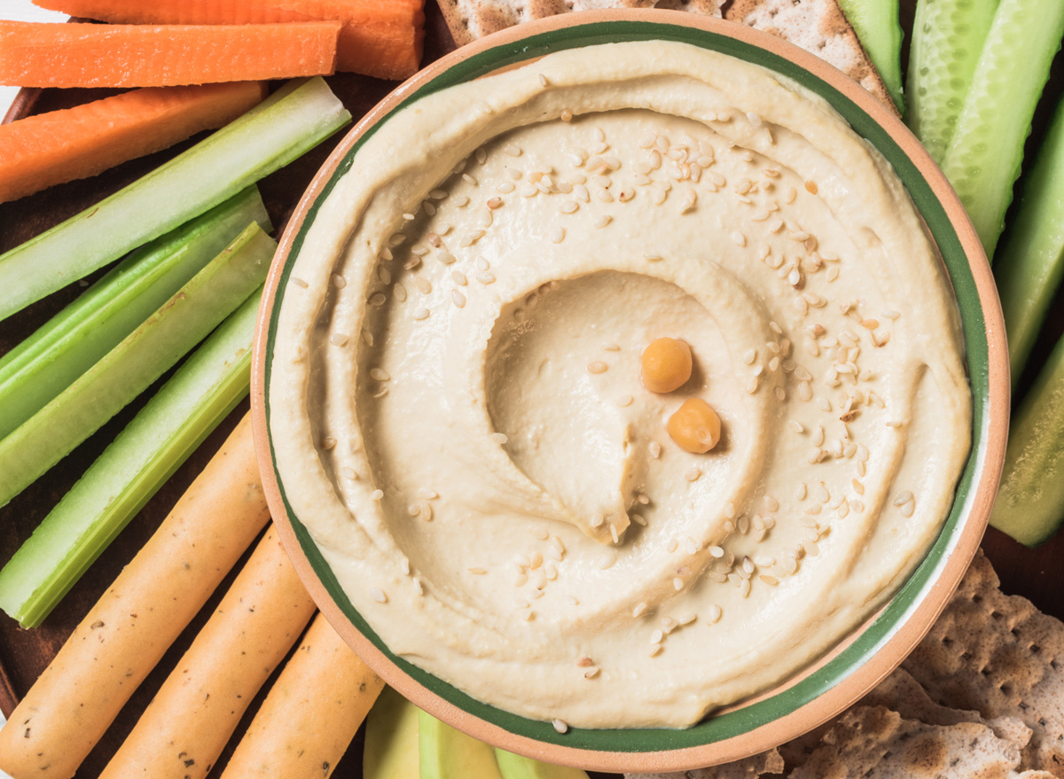 Creamy homemade hummus