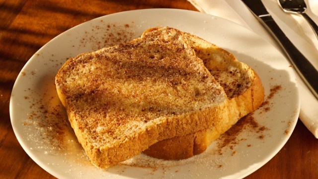 cinnamon toast on white plate