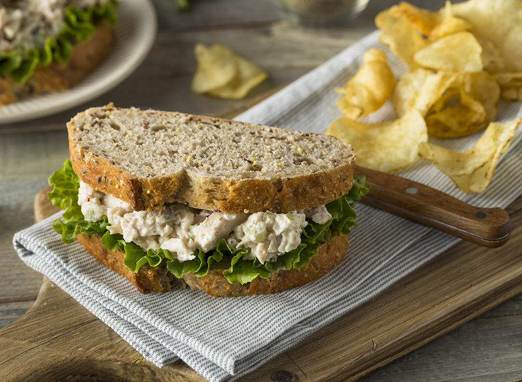 Turkey salad sandwich