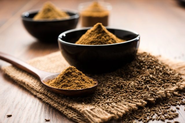 Ground Cumin Seeds and Jeera Powder