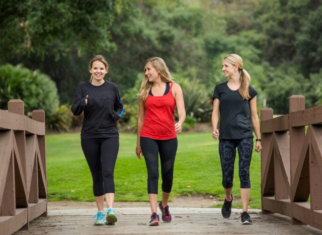 women walking together