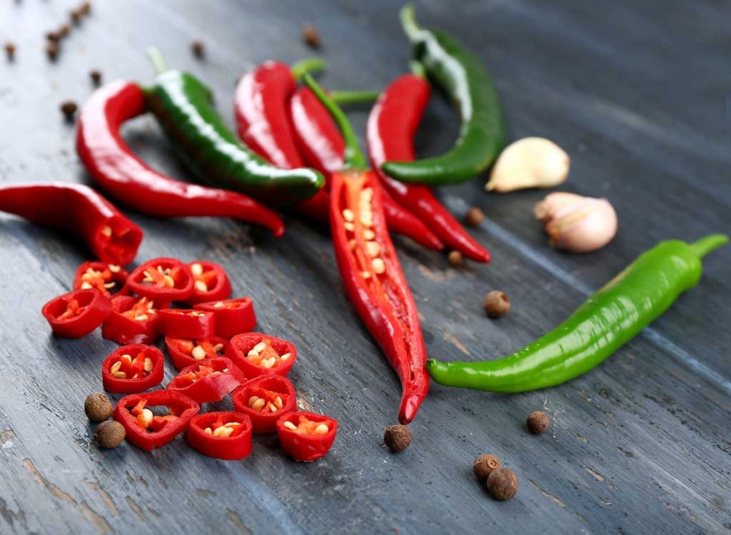 Spicy chili peppers