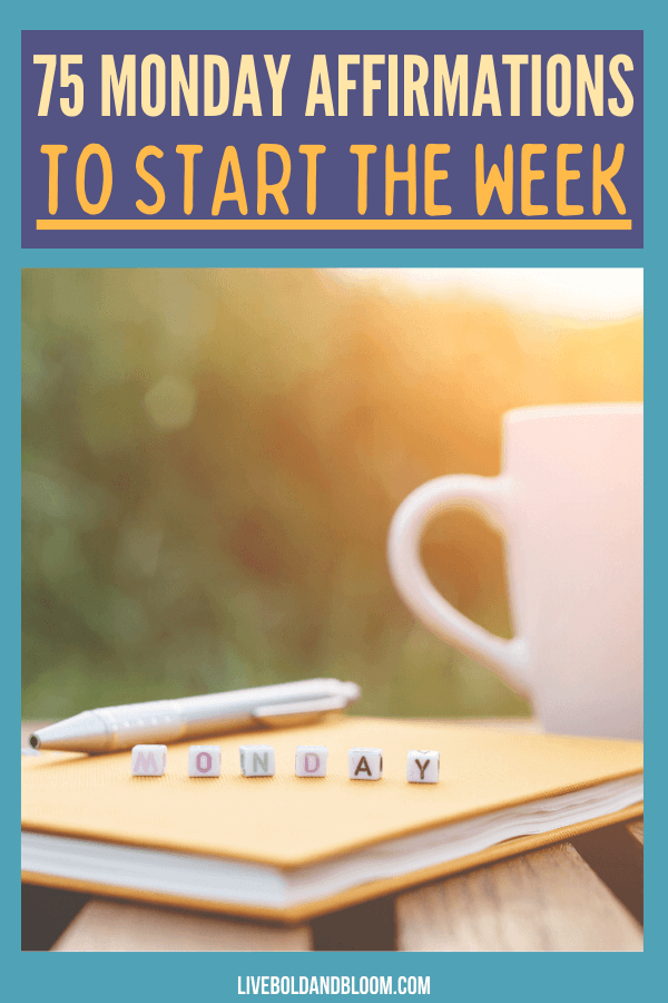 Start your week in the right foot by telling yourself this Monday affirmations. Gather all the positive energy you need and keep motivated.