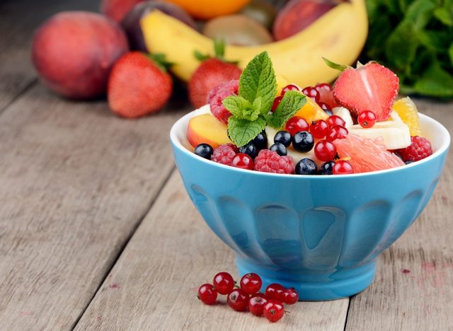 apple and watermelon fruit salad