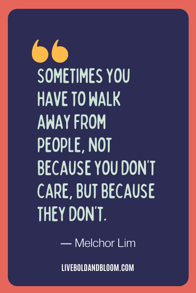 walking away quotes